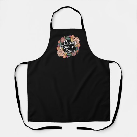 Tablier Dame des fleurs folles - Zinnia Gardener (Recto)