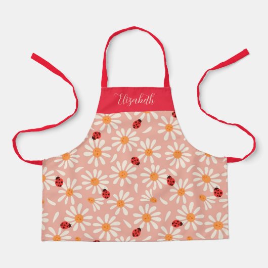 Tablier Dames de printemps et pâquerettes Enfants Personna (Recto)
