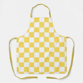 Tablier Damier jaune visuel classique (Recto)