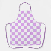 Tablier Damier lavande clair classique  (Recto)