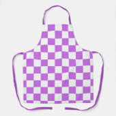 Tablier Damier magenta visuel classique (Recto)