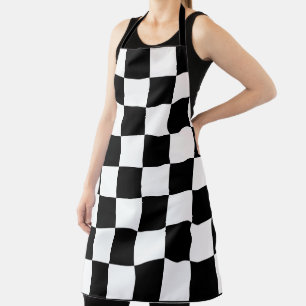 Tablier Damier noir et blanc