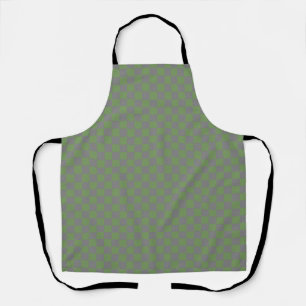 Tablier Damier Vichy Vert Gris