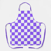 Tablier Damier violet classique (Recto)