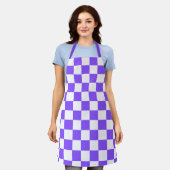 Tablier Damier violet classique (Porté)