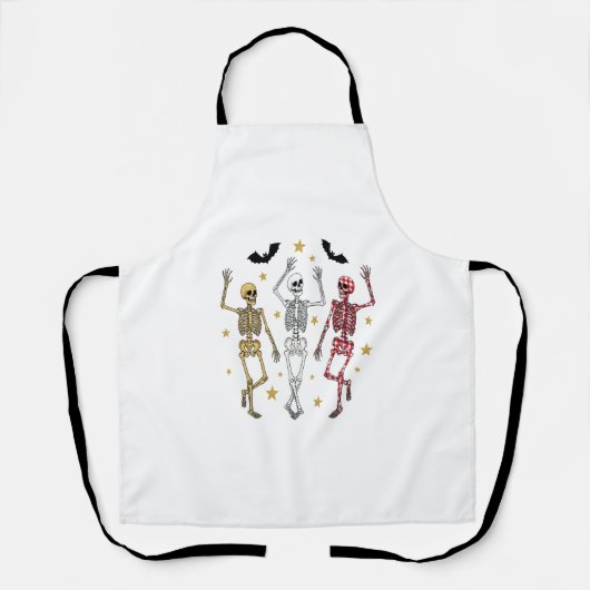 Tablier Dancing Skeleton Halloween (Recto)