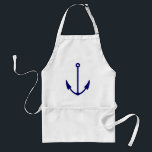 Tablier d'ancre de bateau de bleu marine<br><div class="desc">Tablier d'ancre de bateau de bleu marine. Idée nautique de cadeau pour les amis et la famille. Cuisine maritime de thème et tabliers de BBQ pour les hommes et des femmes. Perfectionnez pour faire cuire ou griller les fruits de mer à la maison ou le restaurant.</div>