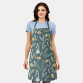 Tablier Dandelion Floral Weed Motif (Porté)