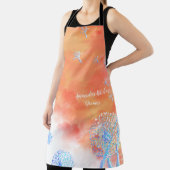 Tablier Dandelions soufflant au coucher du soleil (Insitu)