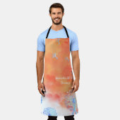 Tablier Dandelions soufflant au coucher du soleil (Porté)