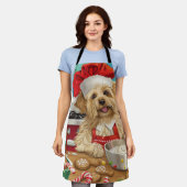 Tablier Dandie Dinmont Terrier Cuisine de Noël (Porté)
