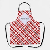 Tablier Danmark og Dannebrog Tiled with Your Name (Recto)
