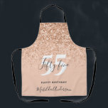 Tablier d'anniversaire moderne pétillant parties s<br><div class="desc">La parties scintillant de fille scintille un tablier d'anniversaire moderne. Partie d'une collection. modifier l'âge pour convenir à votre occasion</div>