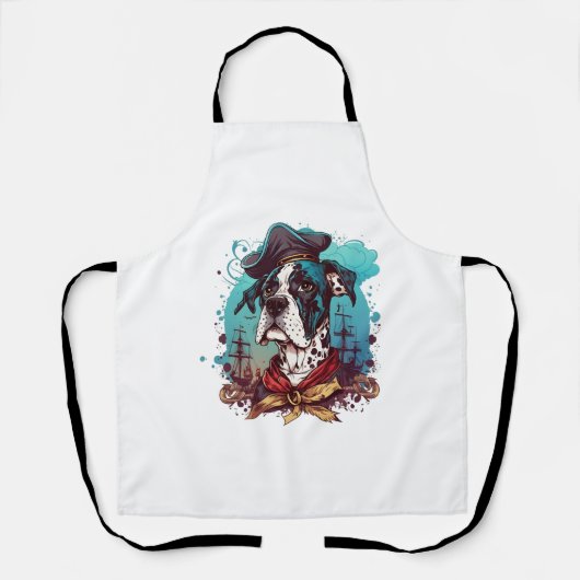 Tablier Danois Géant Chien Pirate (Recto)