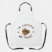 Tablier Dans Café nous faisons confiance à drôle (Recto)