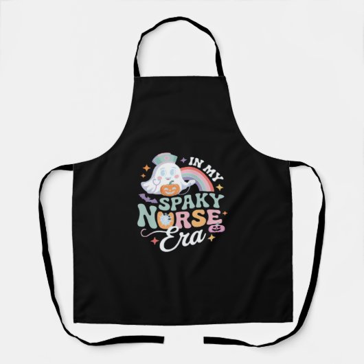 Tablier Dans Mon Époque Éffrayante Infirmière Halloween Tr (Recto)