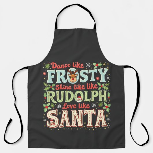 Tablier Danse comme Frosty Brille comme Rudolph Amour (Recto)