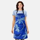 Tablier Danse de Libellule Indigo (Porté)