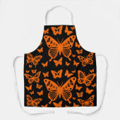 Tablier Danse papillon en orange (Recto)