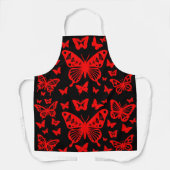 Tablier Danse papillon en rouge (Recto)