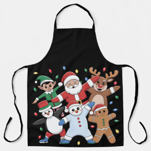 Tablier Danser Père Noël Elf et amis
