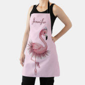 Tablier Danseur de ballet Flamant rose personnalisé (Insitu)