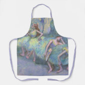 Tablier Danseurs de ballet dans les ailes par Edgar Degas (Recto)