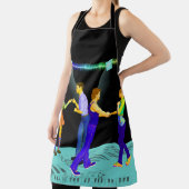 Tablier Danseurs De Swing Sur Note Musicale Plancher (L) A (Insitu)