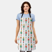 Tablier Danseuse de Casse-Noisette de Noël festive (Porté)