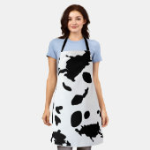 Tablier d'aquarelle à imprimer à la vache (Porté)