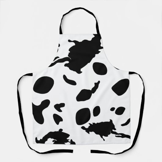 Tablier d'aquarelle à imprimer à la vache (Recto)