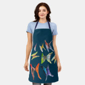 Tablier d'aquarelle des papillons mignons (Porté)