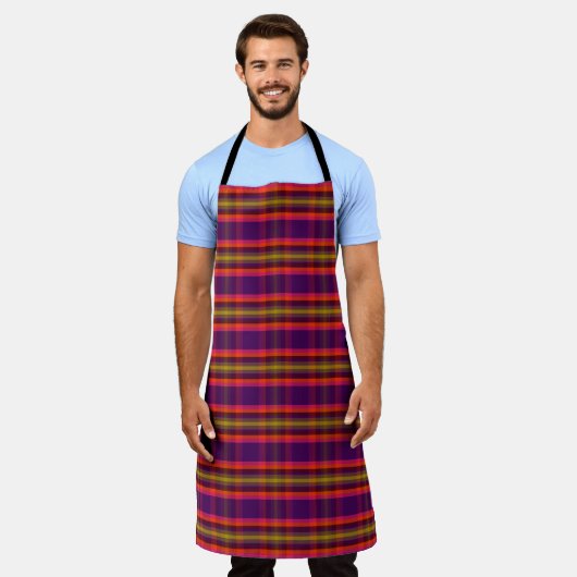 Tablier Dark Nouveau Plaid NRB (Porté)