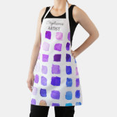 Tablier d'artiste violet personnalisé (Insitu)