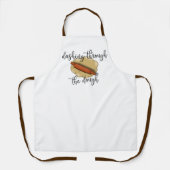 Tablier Dashing À Travers Le Dur | Humour de cuisson de No (Recto)