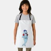 Tablier Dauphin à l'écoute de la musique (Insitu)