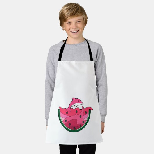 Tablier Dauphin avec pastèque (Porté)