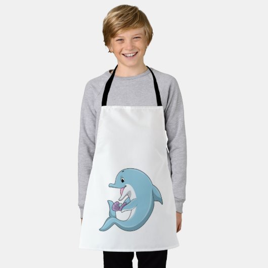 Tablier Dauphin avec Perle (Porté)