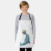 Tablier Dauphin avec volleyball (Porté)