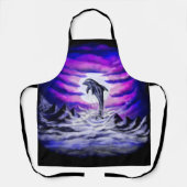 Tablier Dauphin clair de lune (Recto)