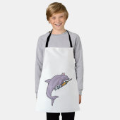 Tablier Dauphin comme infirmière avec seringue (Porté)