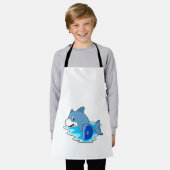 Tablier Dauphin en natation avec lettre (Porté)