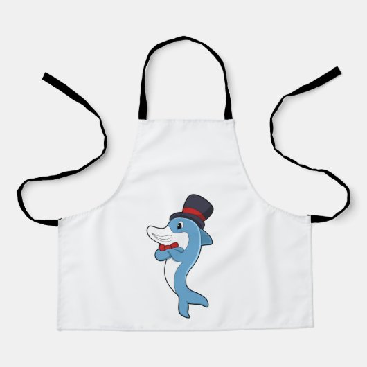 Tablier Dauphin en tant que Gentleman avec Casquette (Recto)