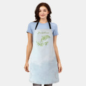 Tablier Dauphin Vert Personnalisé (Porté)
