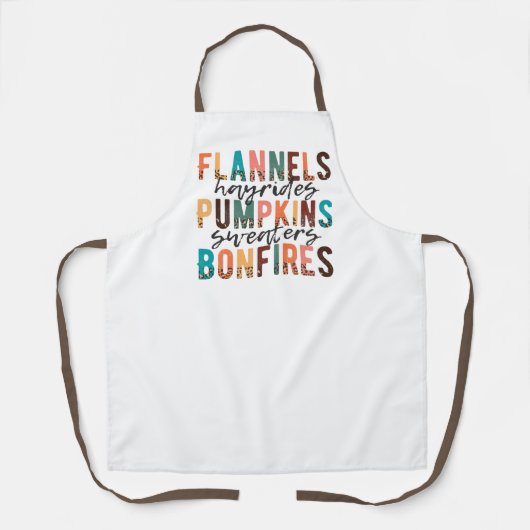 Tablier d'automne coloré (Recto)