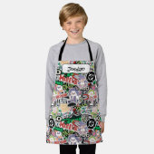 Tablier DC Super-Villains Cartoon Pattern (Porté)