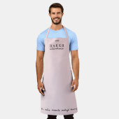 Tablier de Baker Extraordinaire Rose Grand Format (Porté)