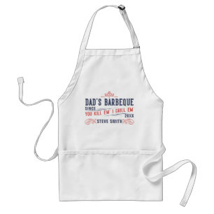 Tablier de barbecue drôle pour hommes personnalisé