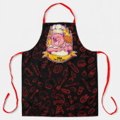 Tablier de barbecue personnalisé drôle de chef de  (Recto)