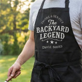 Tablier de BBQ Backyard Legend avec nom personnali